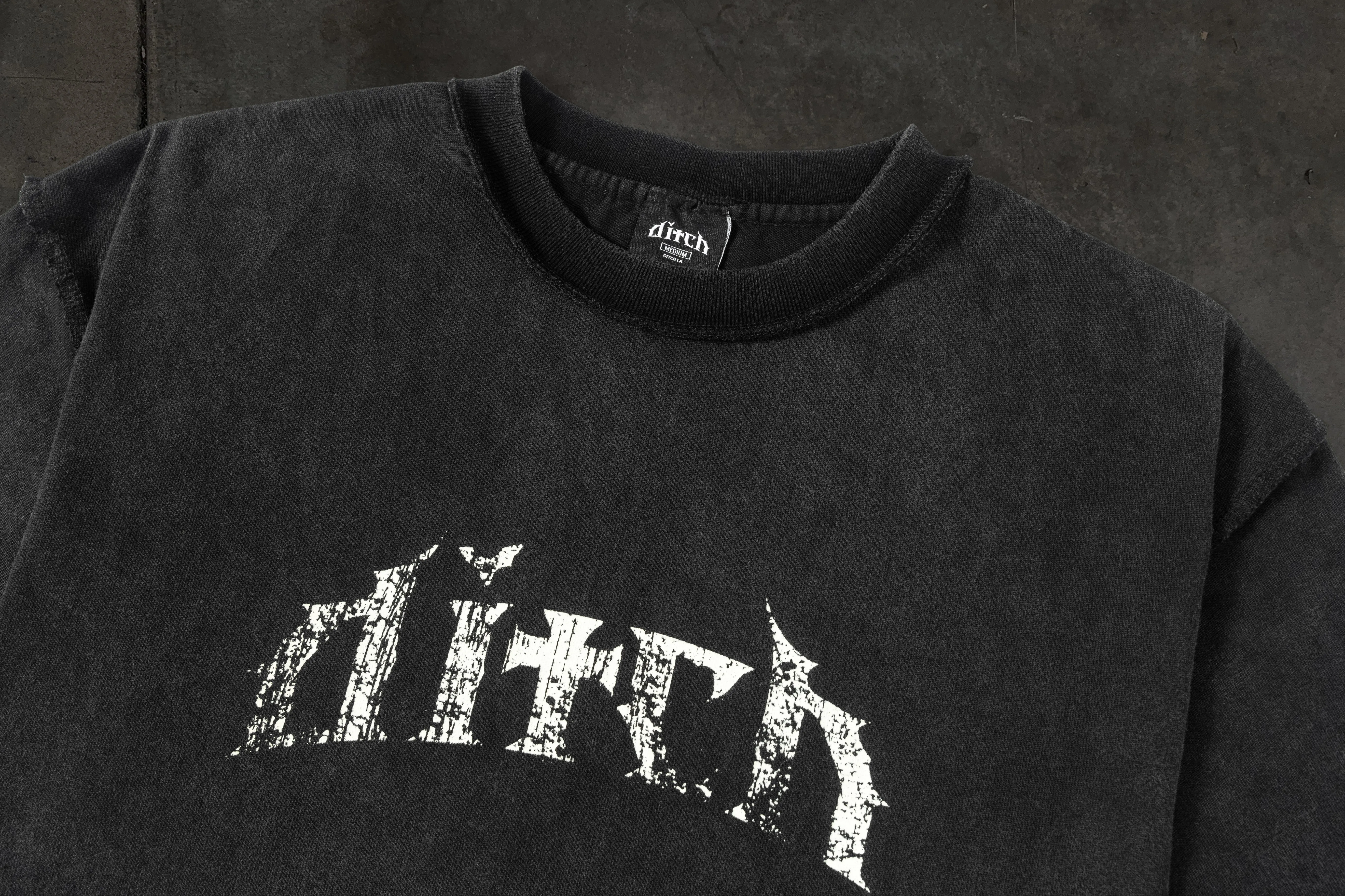 LOGO TEE (COAL) sold by Ditch product image thumbnail 3
