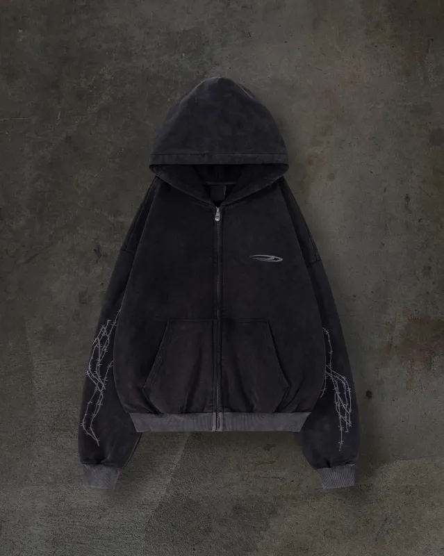 ATHLETIC BARBED ZIPUP (COAL) sold by Ditch