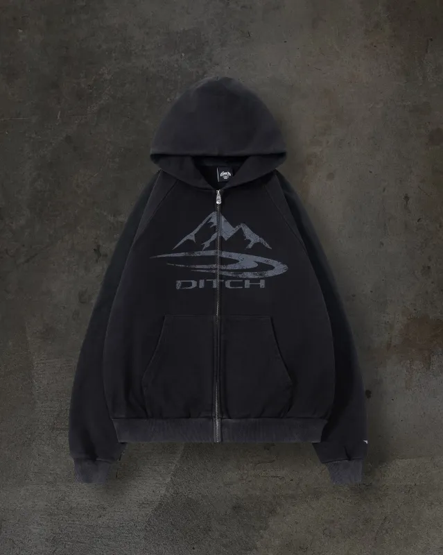 SUMMIT ZIPUP (COAL) sold by Ditch