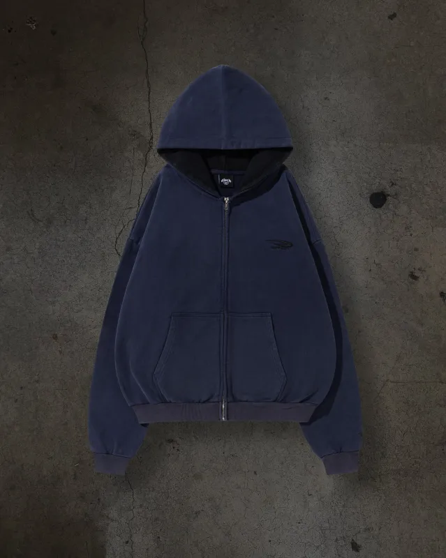 ATHLETIC ZIPUP (NAVY) sold by Ditch