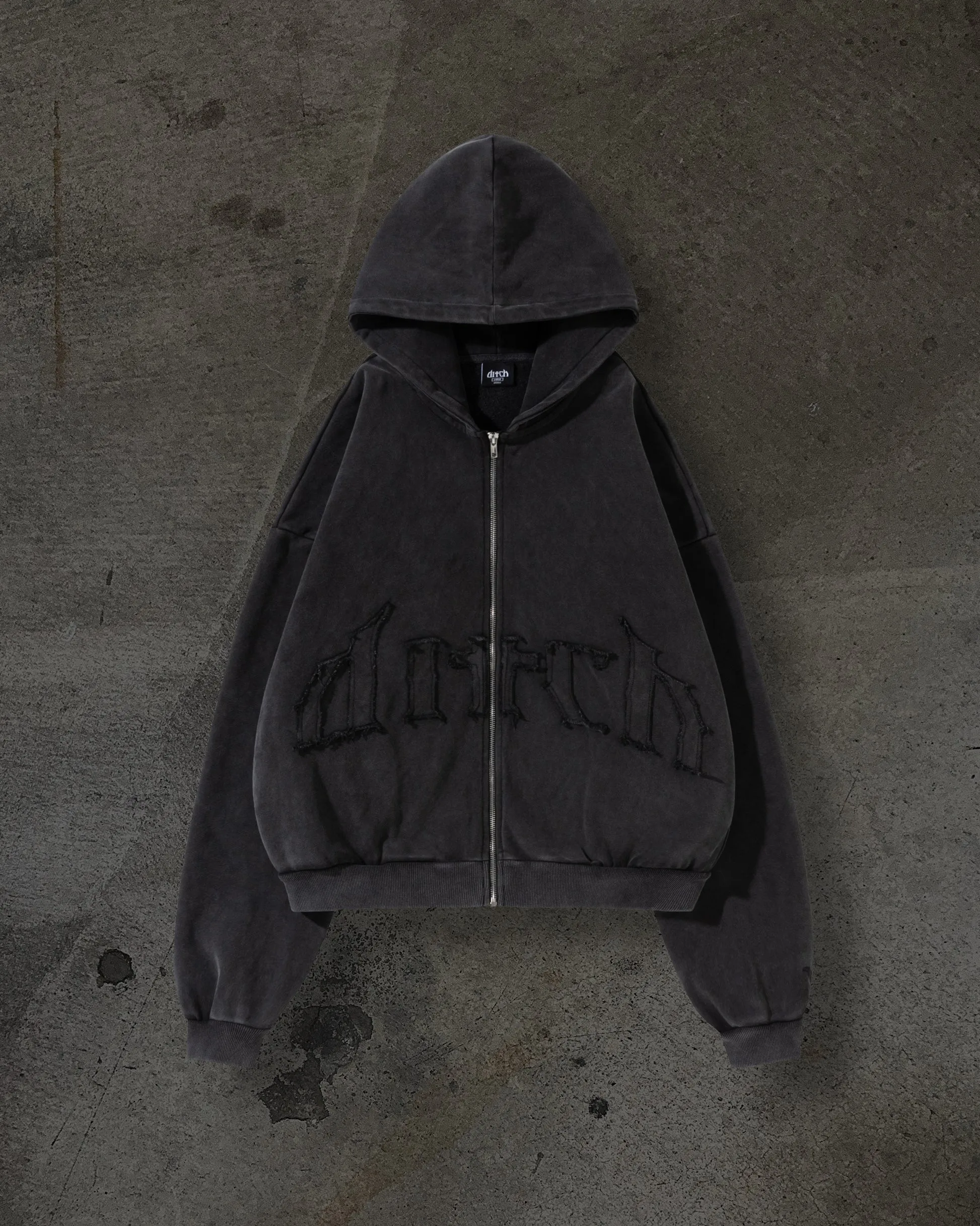 ARCH LOGO ZIPUP (COAL) sold by Ditch