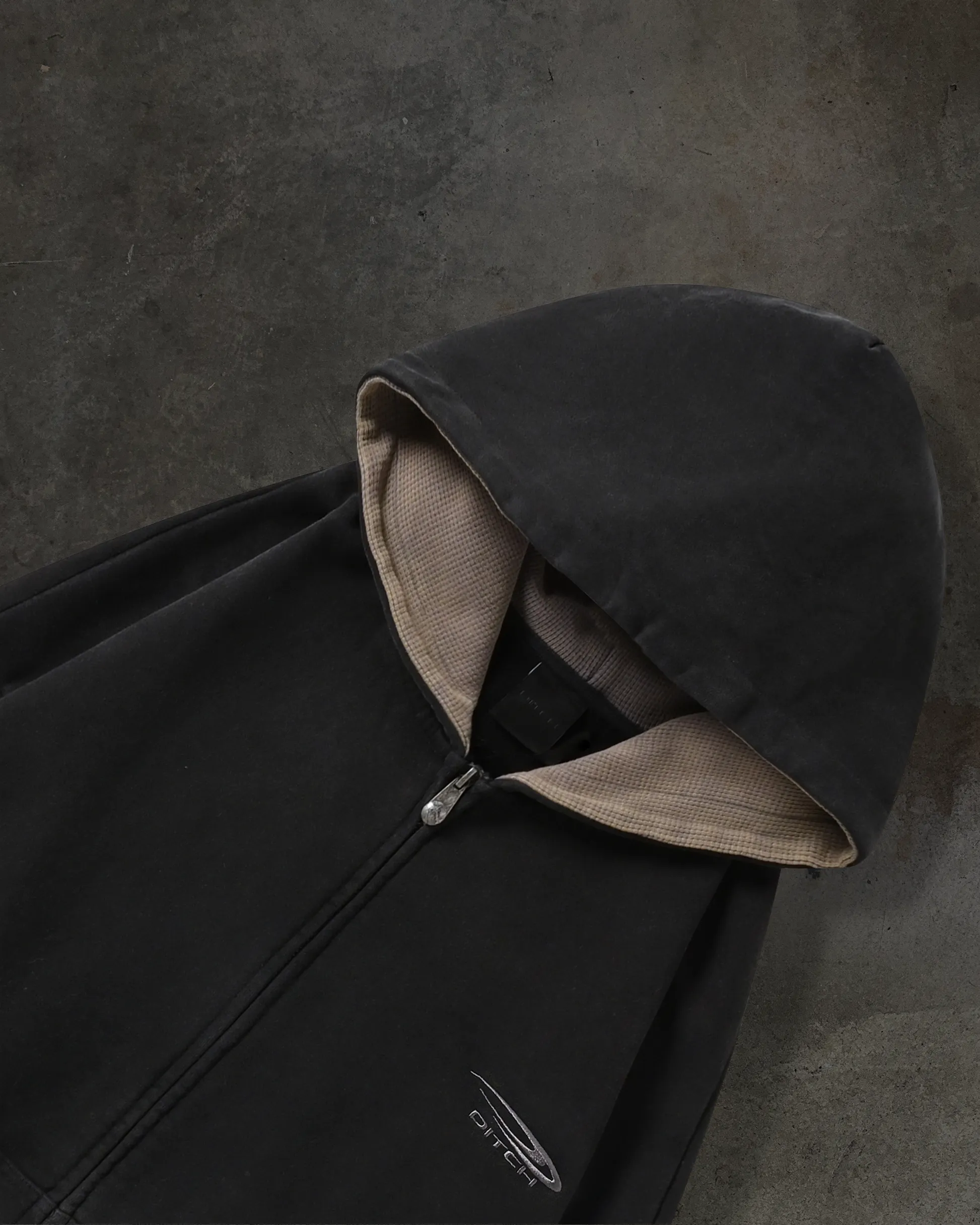 ATHLETIC ZIPUP (COAL/ASH) sold by Ditch product image thumbnail 4