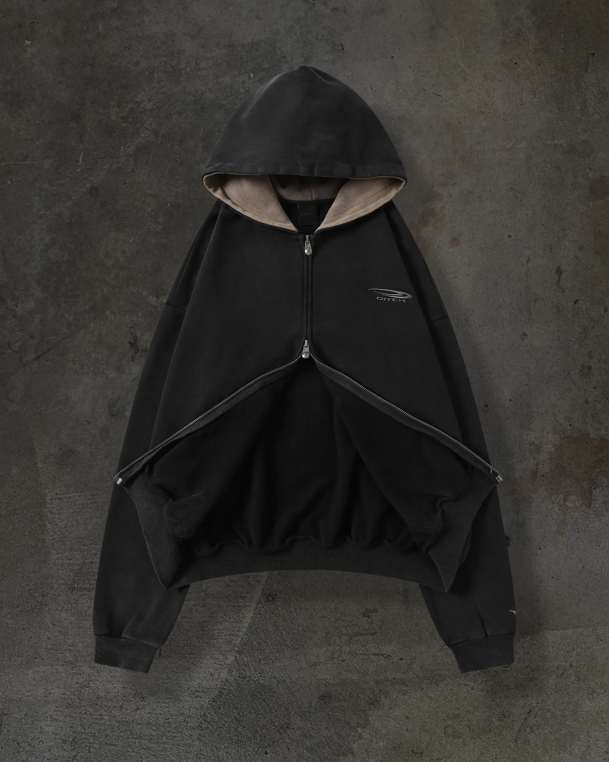 ATHLETIC ZIPUP (COAL/ASH) sold by Ditch product image thumbnail 3