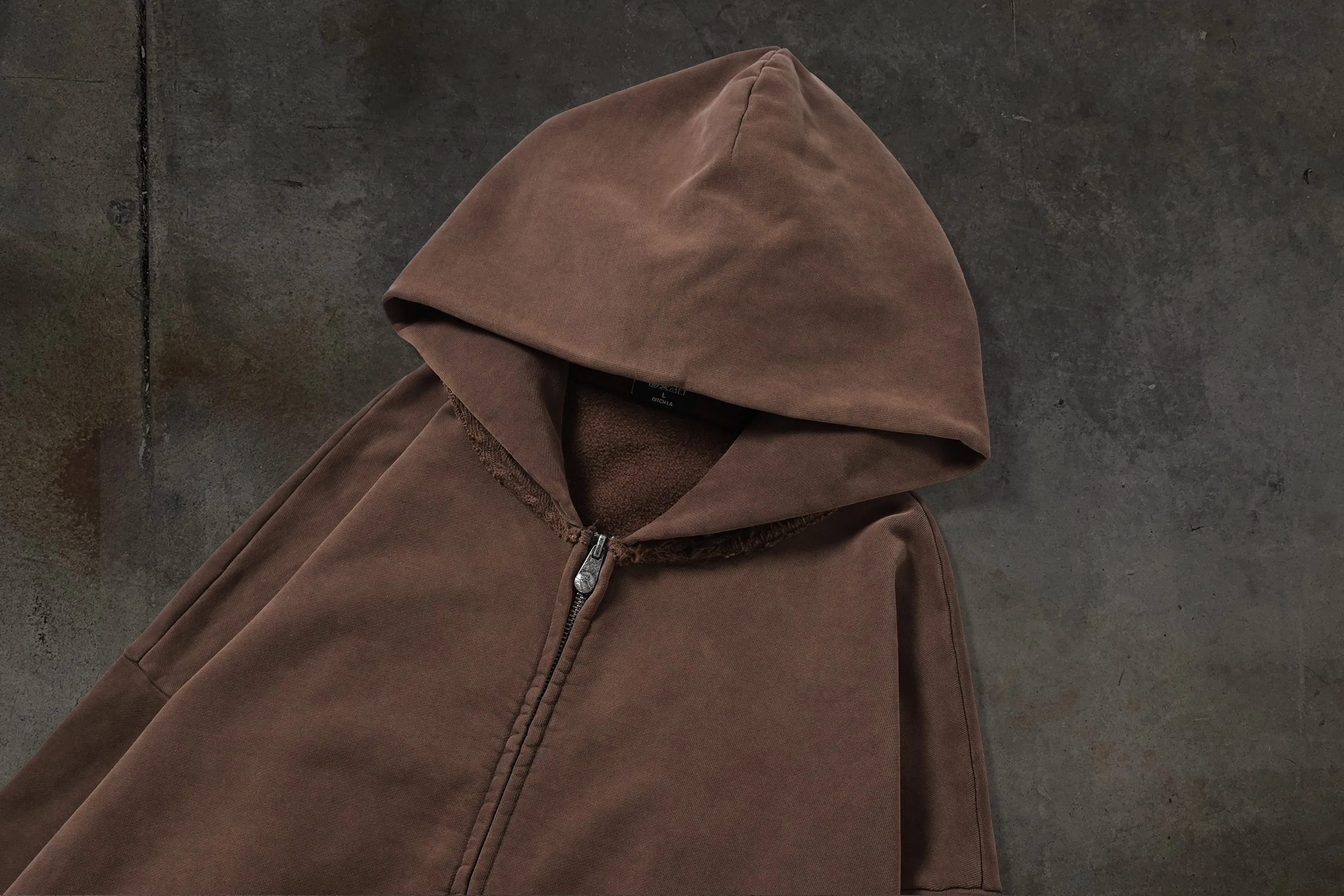 BLANK ZIPUP (MOCHA) sold by Ditch product image thumbnail 4