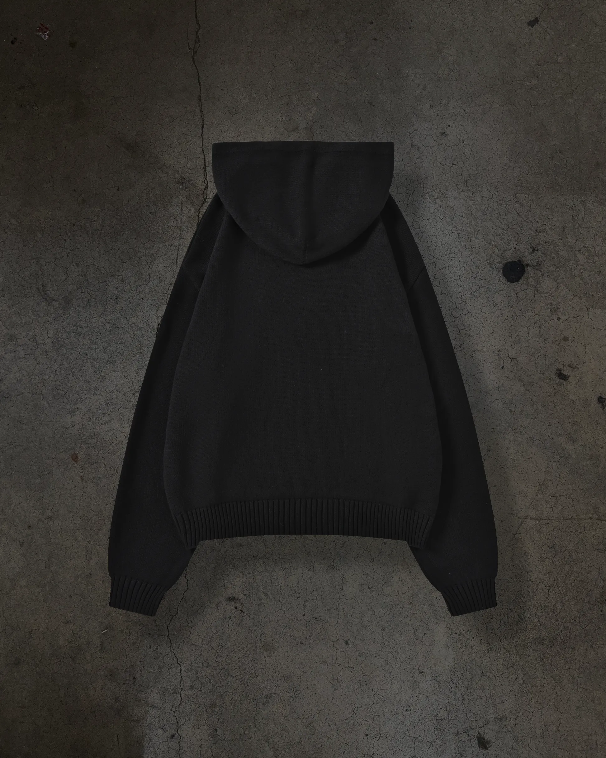 GRAVE DIGGING KNIT HOODIE (NOIR) sold by Ditch product image thumbnail 2
