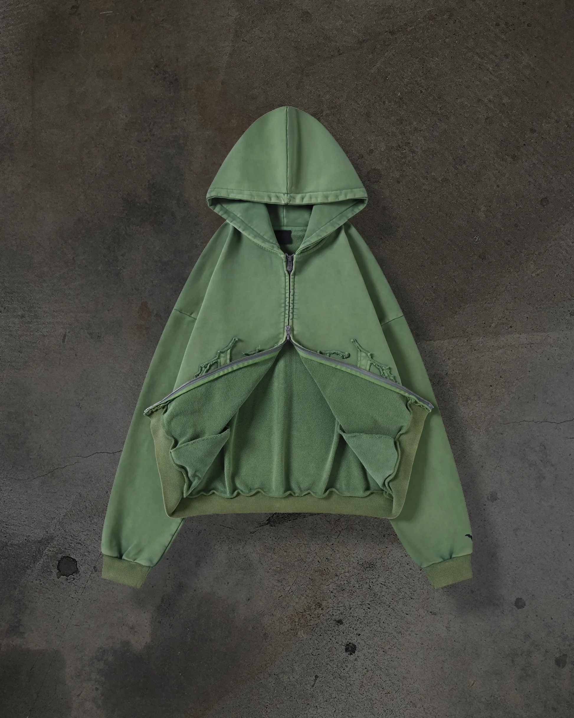 ARCH LOGO ZIPUP (MATCHA) sold by Ditch product image thumbnail 3