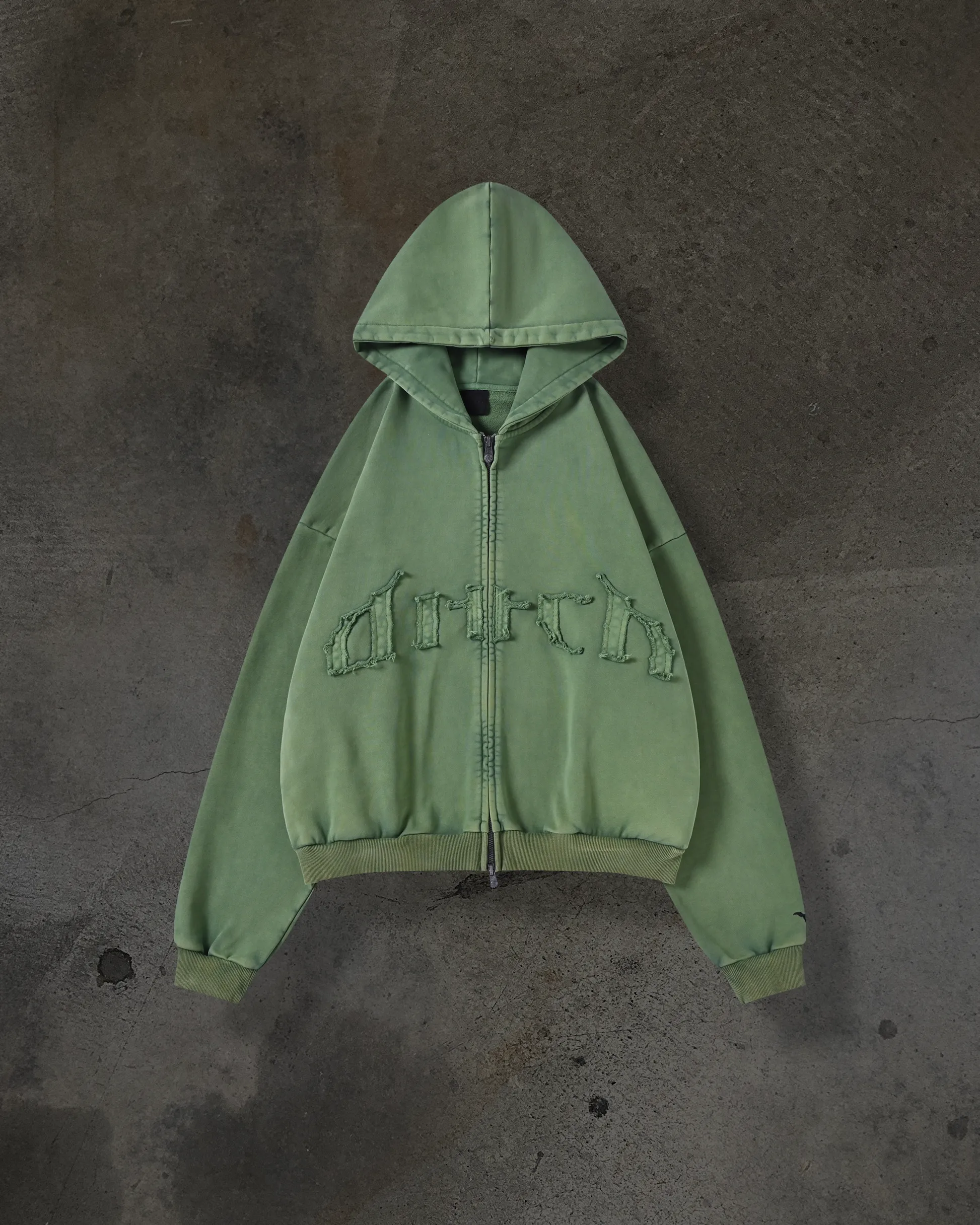 ARCH LOGO ZIPUP (MATCHA) sold by Ditch