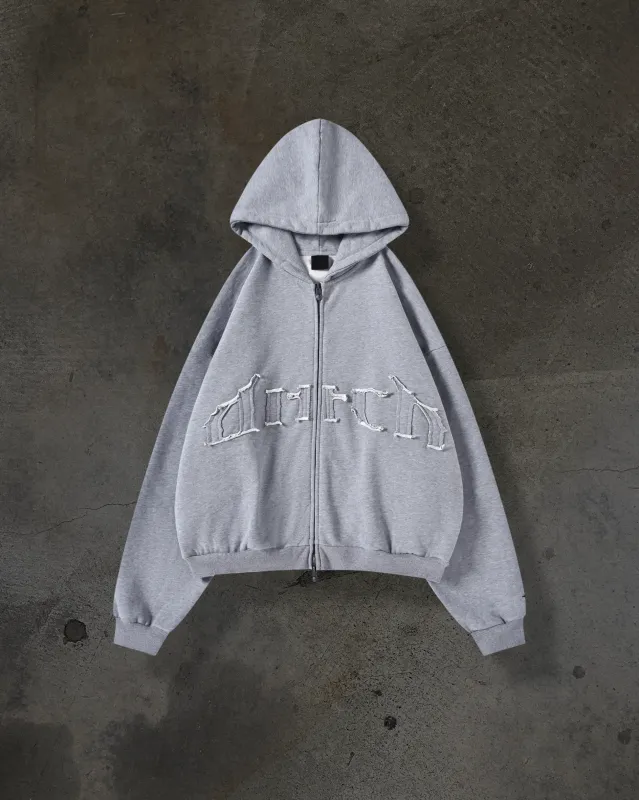 ARCH LOGO ZIPUP (HEATHER) sold by Ditch