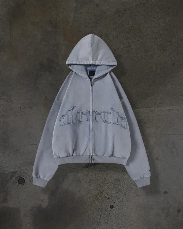 ARCH LOGO ZIPUP (FLINT) sold by Ditch