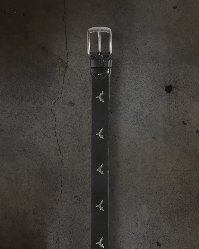 DITCH BAT LEATHER BELT (NOIR) made by Ditch