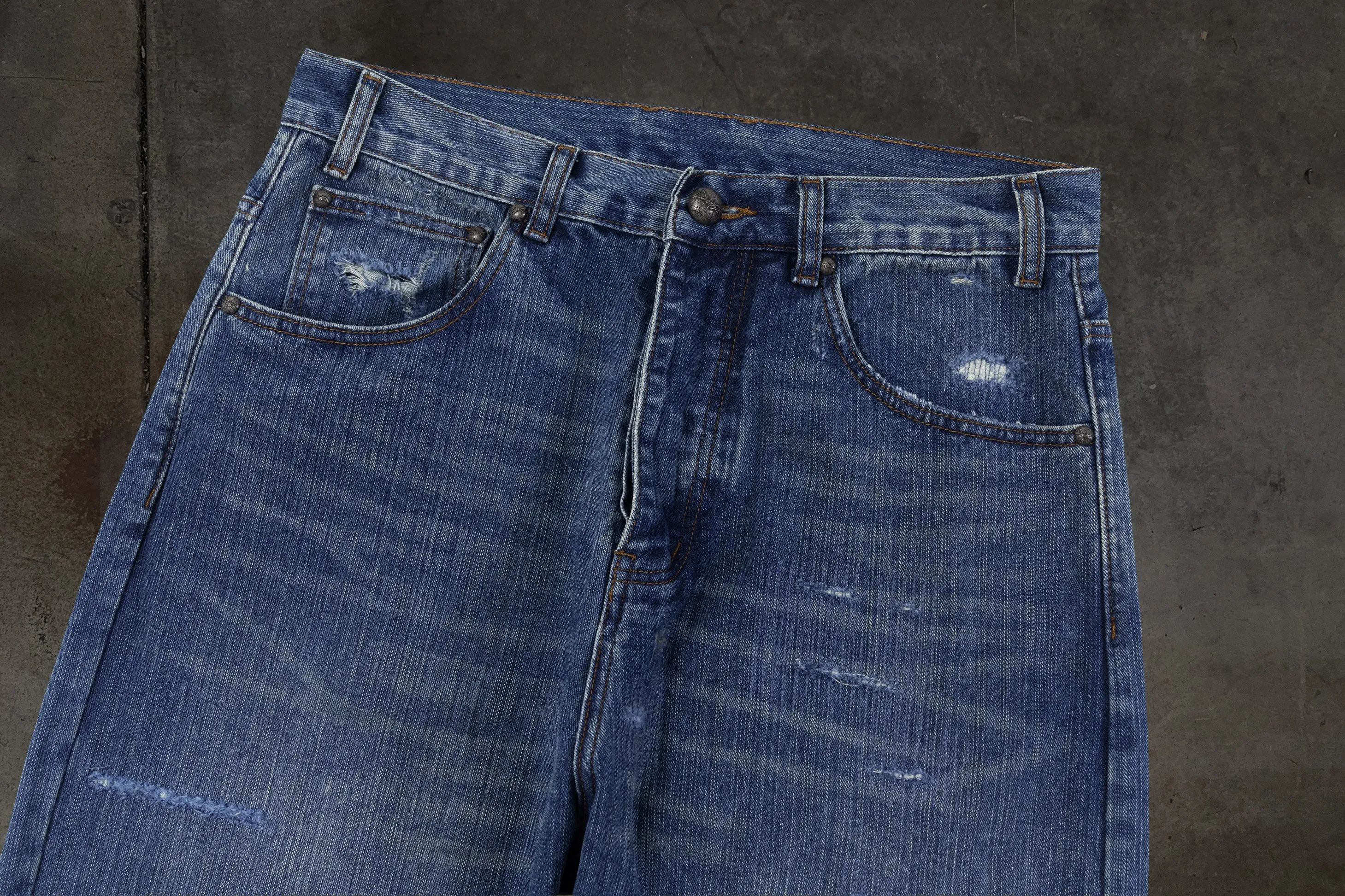 SLUB REPAIRED DENIM (LIGHT WASH) sold by Ditch product image thumbnail 3