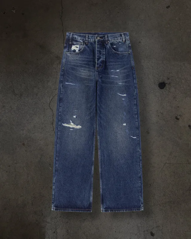 REPAIRED DENIM (DARK WASH) made by Ditch