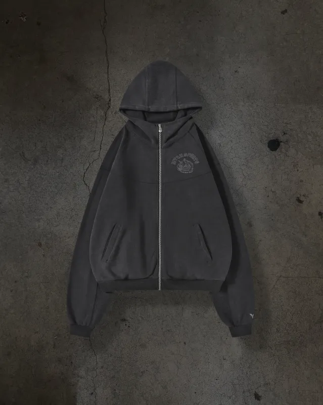 SPORT TRACK HOODIE (BLK/BLK) made by Ditch