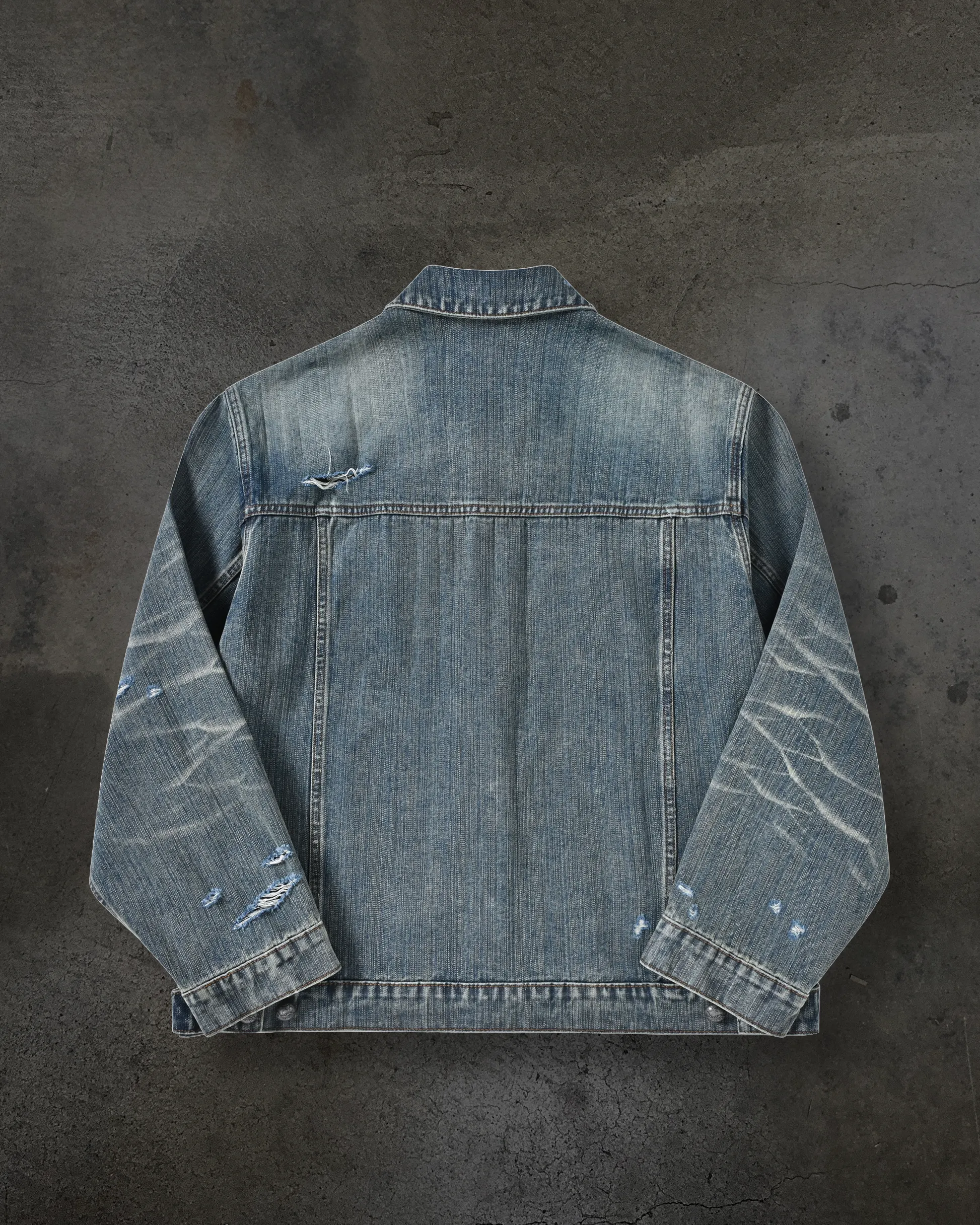 FADED DENIM JACKET (DIRTY WASH) sold by Ditch product image thumbnail 2