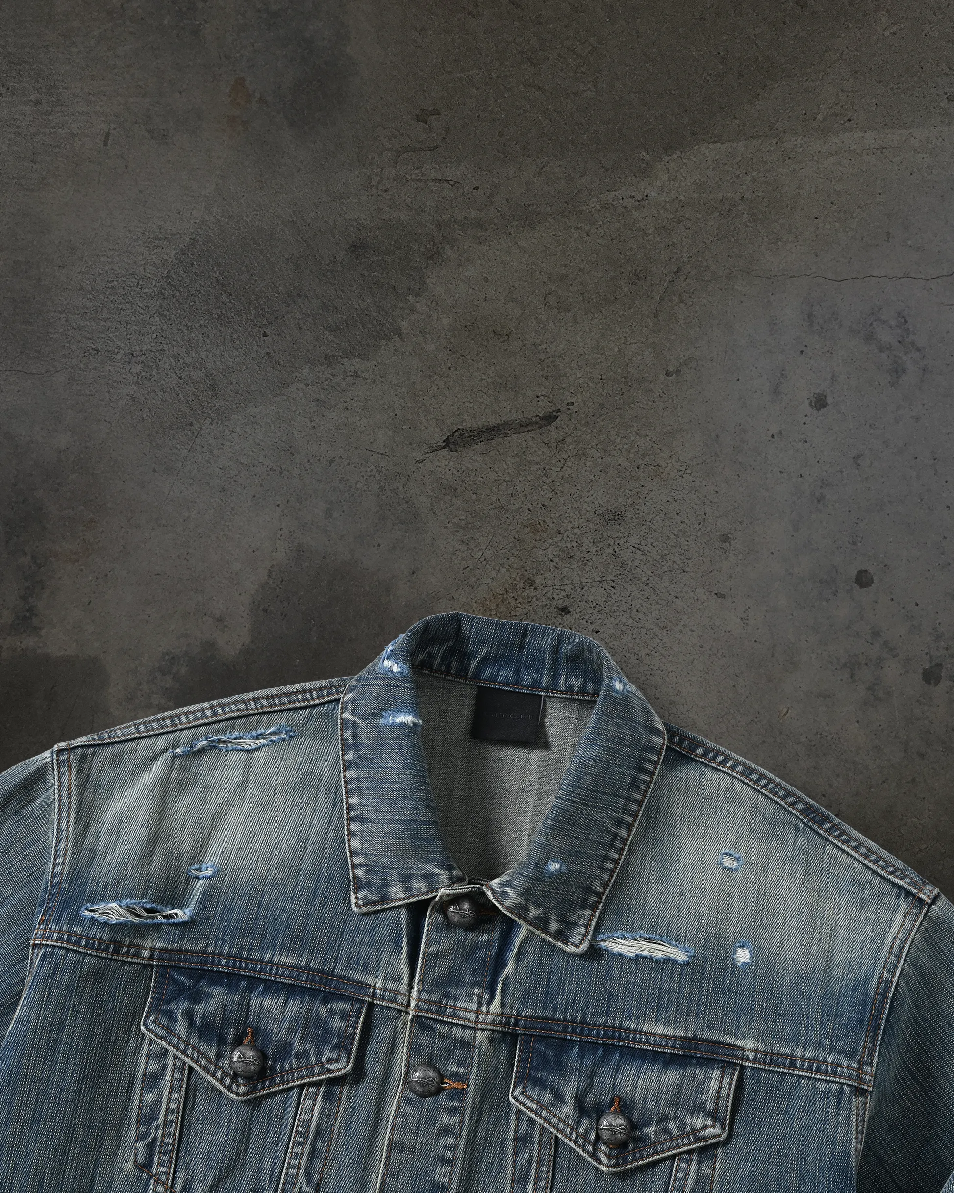 FADED DENIM JACKET (DIRTY WASH) sold by Ditch product image thumbnail 4