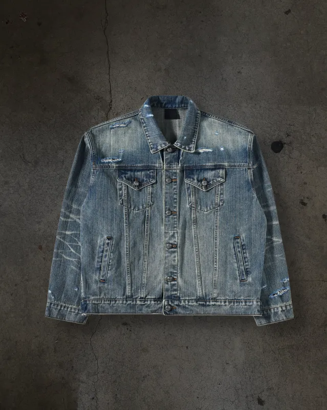 FADED DENIM JACKET (DIRTY WASH) made by Ditch