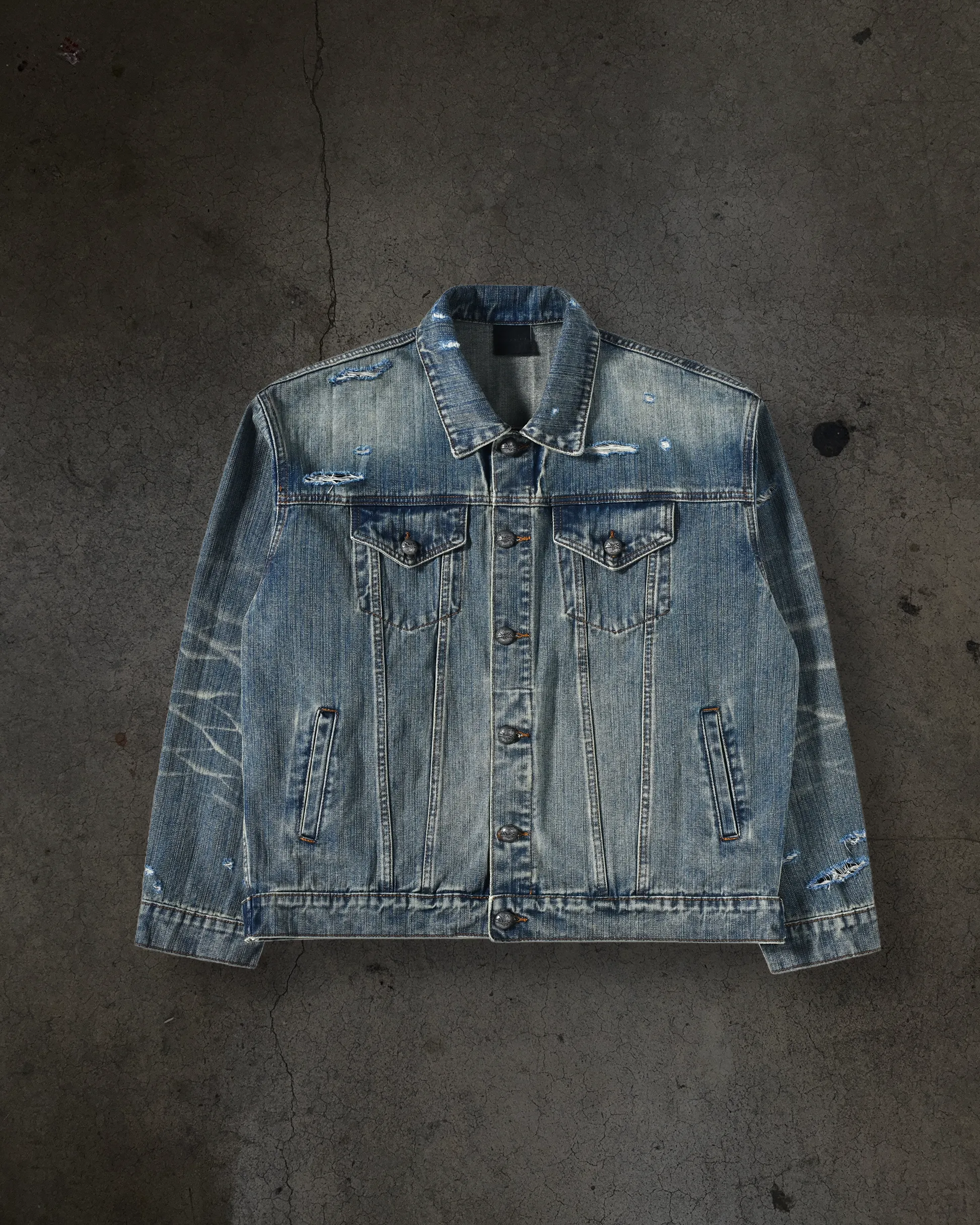 FADED DENIM JACKET (DIRTY WASH) sold by Ditch