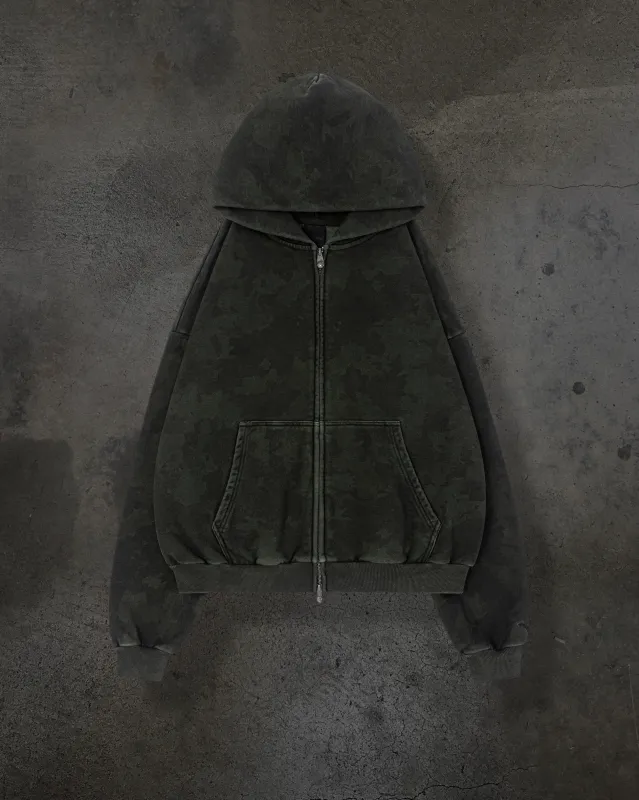 BLANK ZIPUP (CAMO) made by Ditch