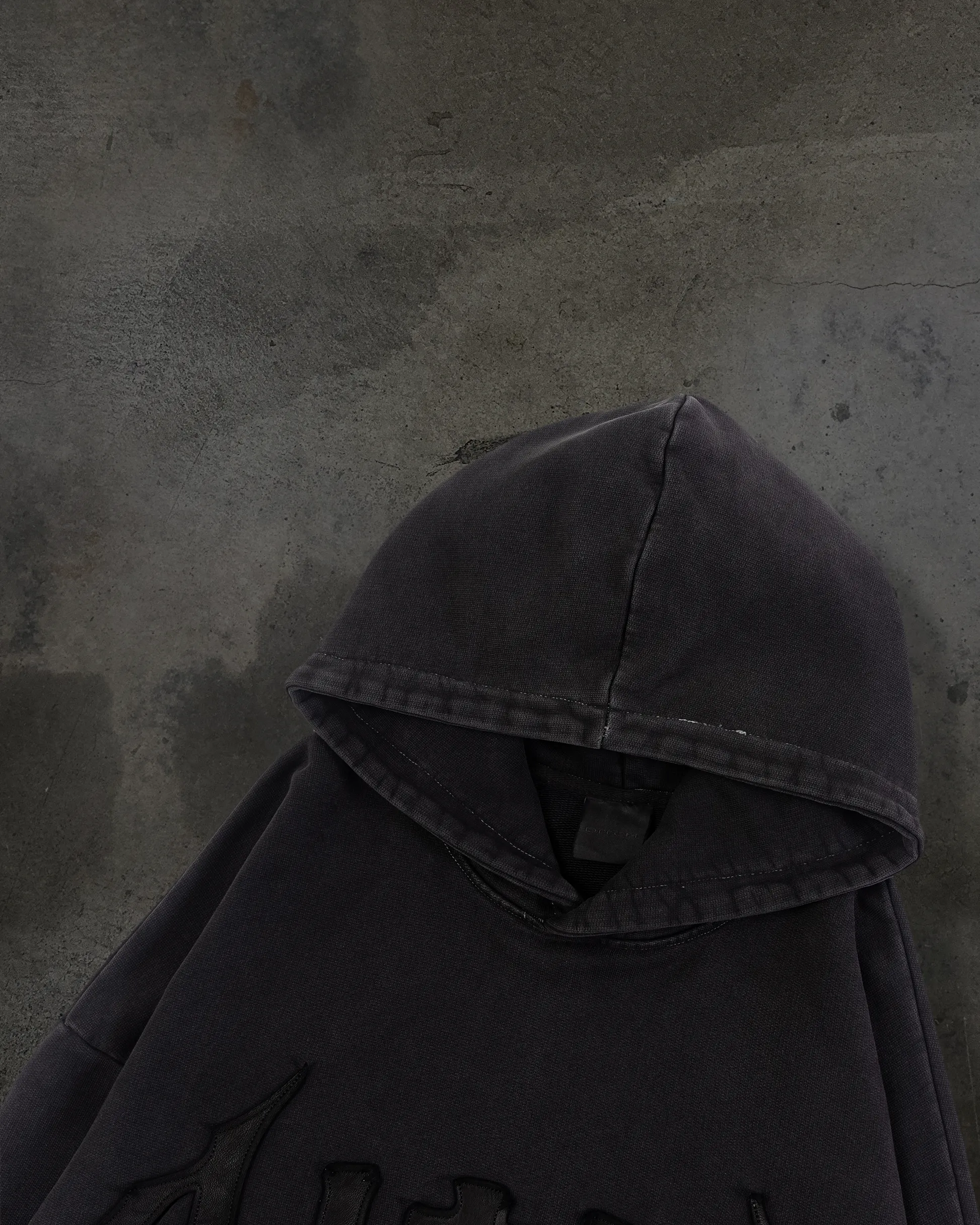 LEATHER PATCH PULLOVER (COAL) sold by Ditch product image thumbnail 4
