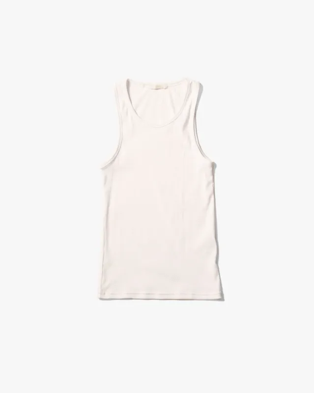 luca organic cotton tank sold by Wynona Studio