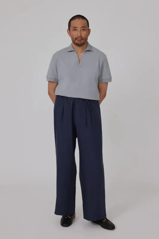 sabato trouser in cotton basketweave sold by Wynona Studio