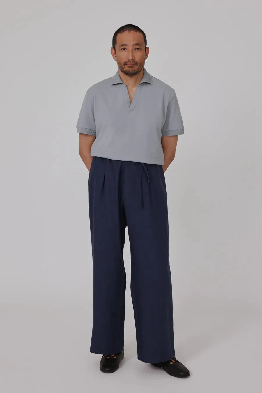 sabato trouser in cotton tricotine sold by Wynona Studio