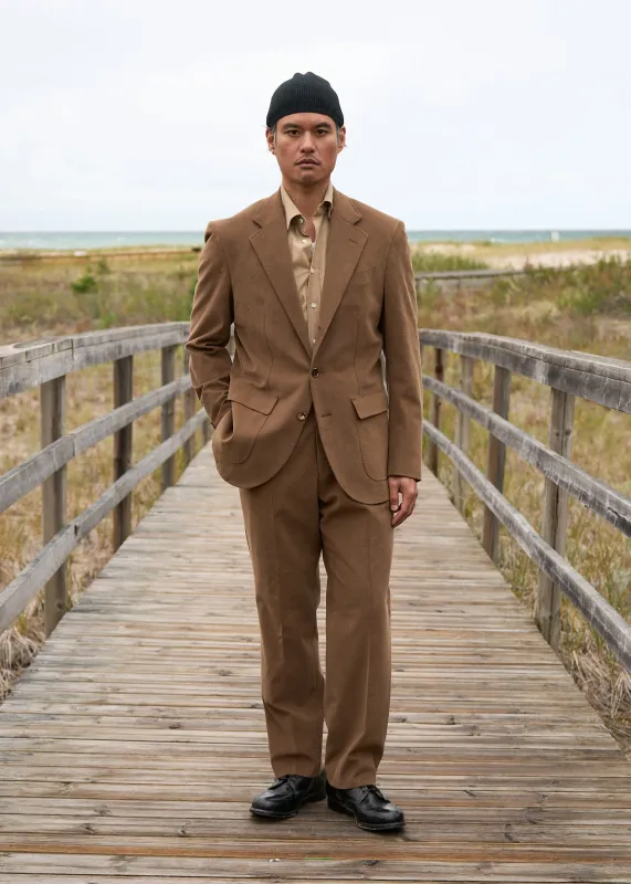 type 01 suit in brushed cotton sold by Wynona Studio
