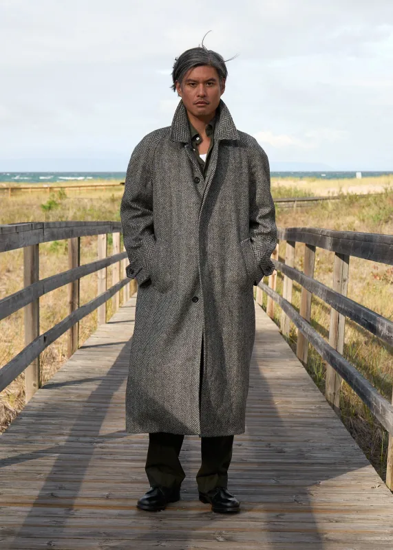 marcel overcoat in wool sold by Wynona Studio