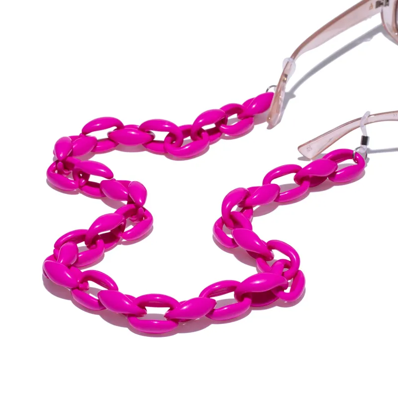 Oval Chunky Chain - Fuchsia sold by Aire