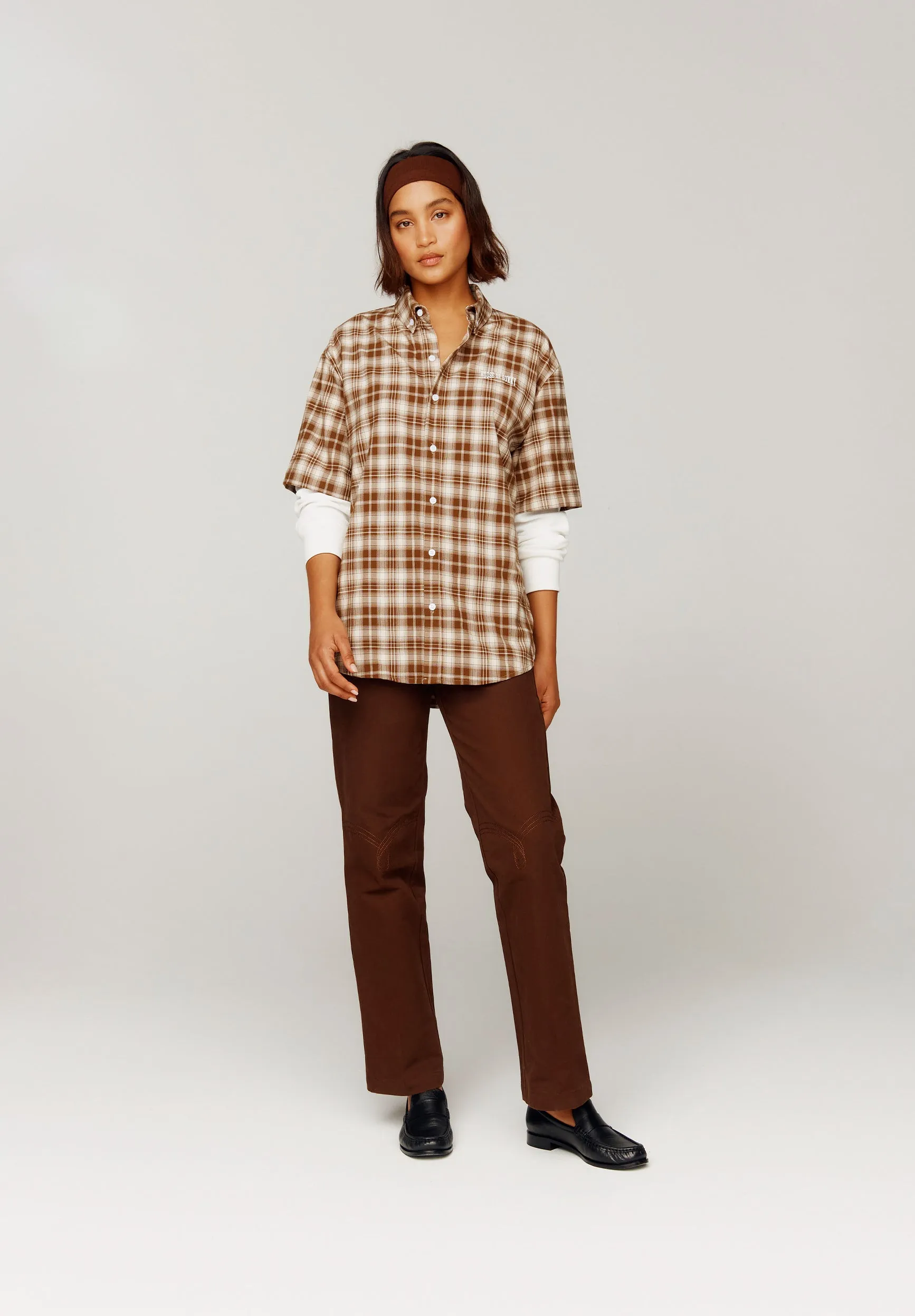 DOUBLE LAYERED BUTTON DOWN sold by House of Sunny product image thumbnail 2