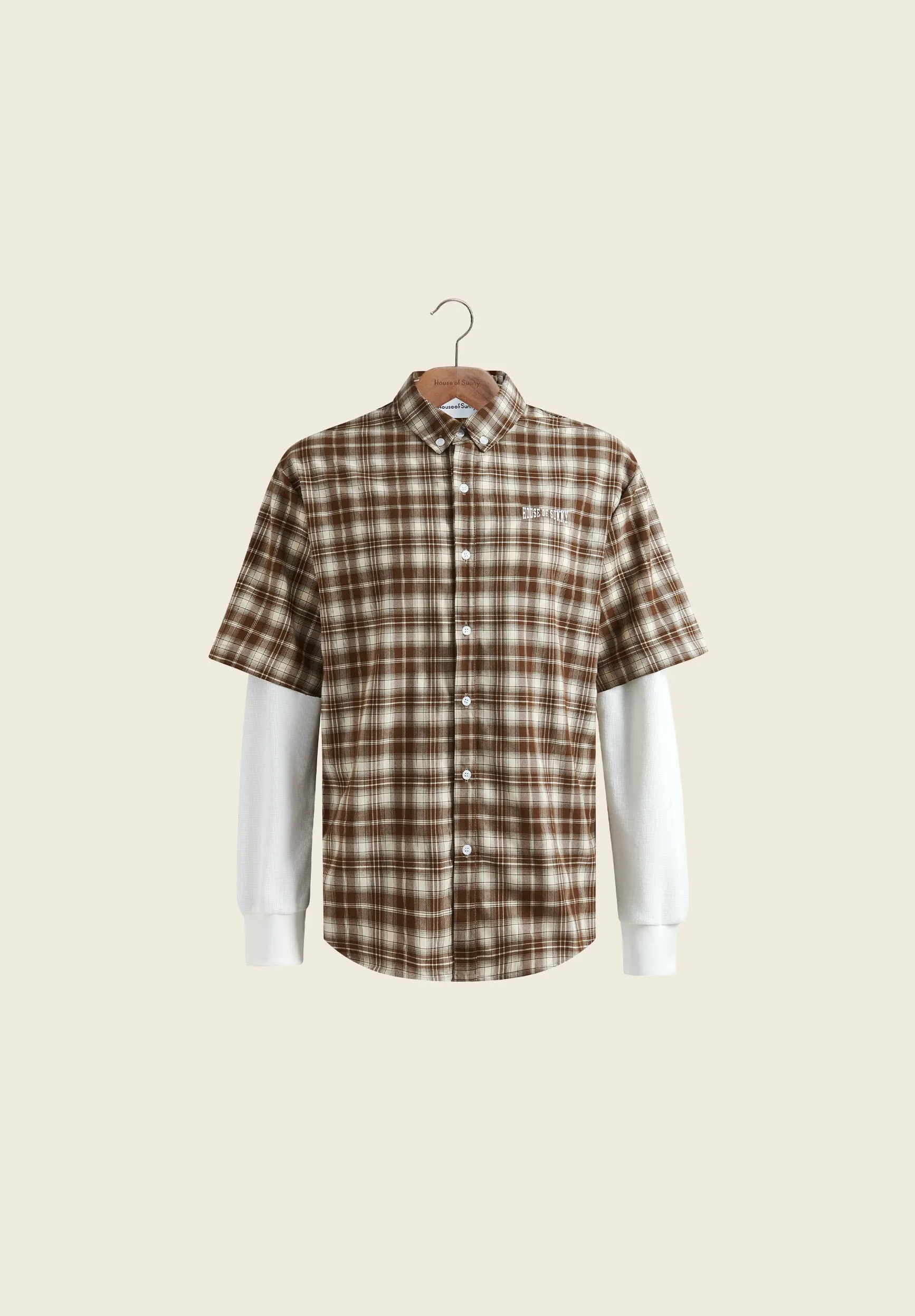 DOUBLE LAYERED BUTTON DOWN sold by House of Sunny product image thumbnail 5