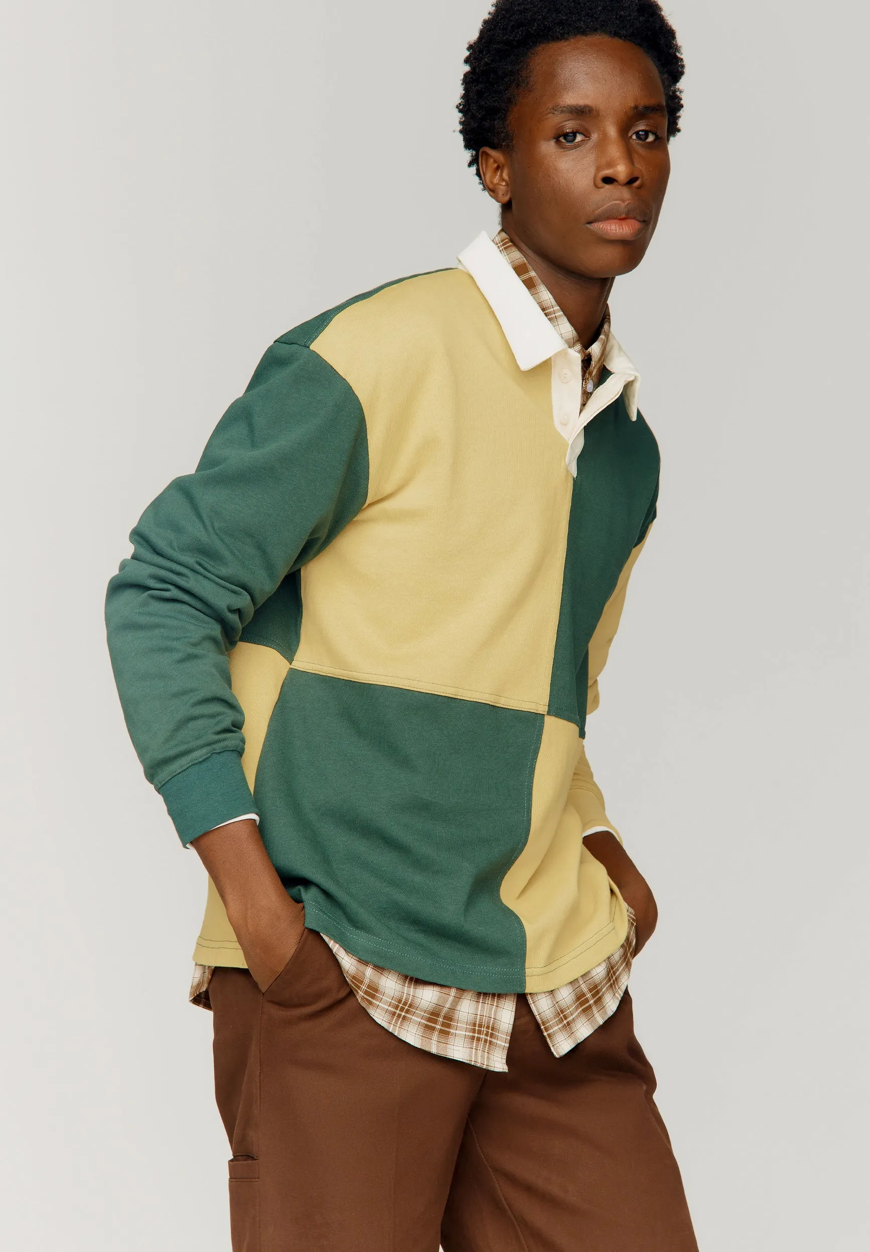 PANELLED POWER LOGO BUTTON UP sold by House of Sunny product image thumbnail 2