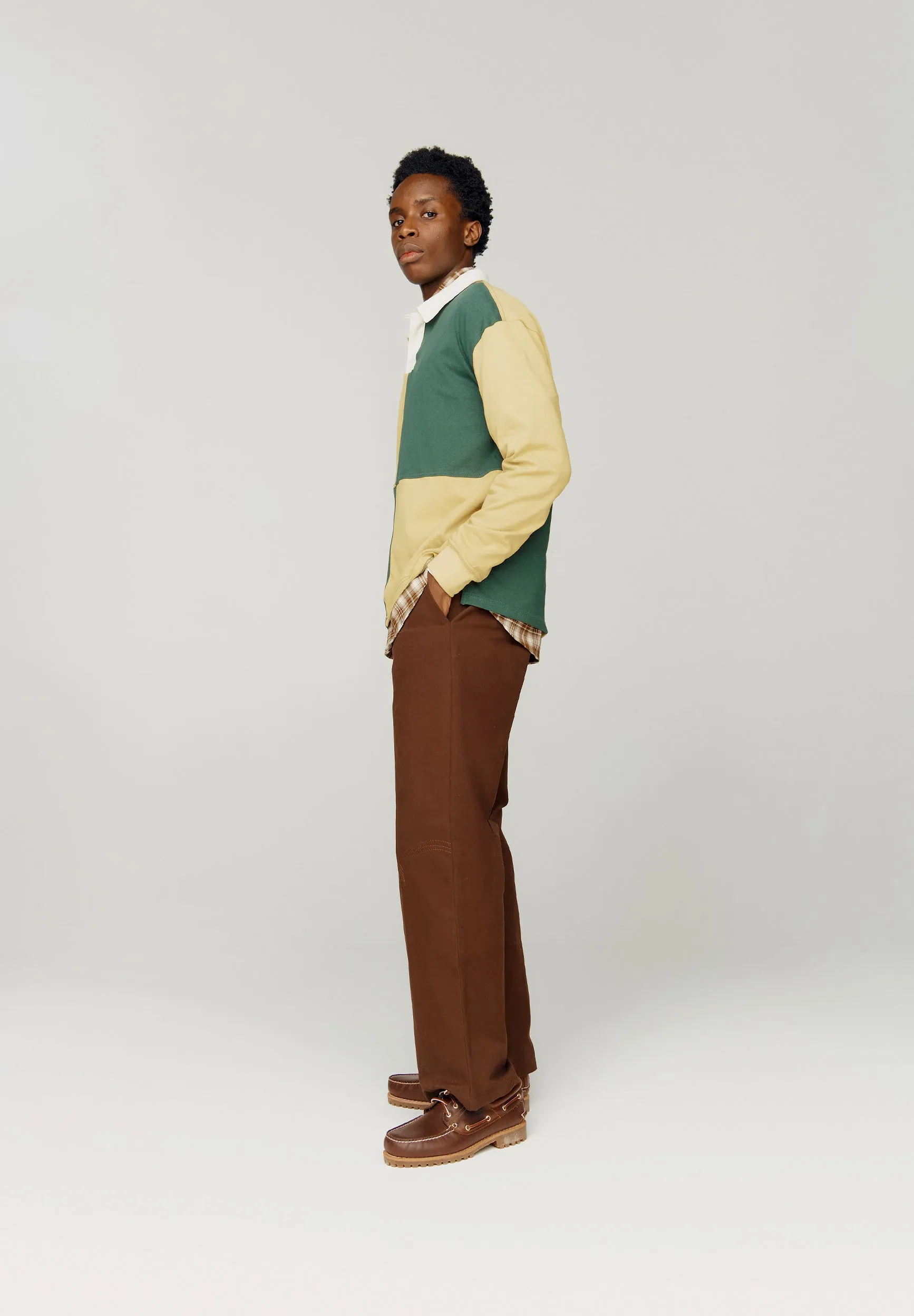 PANELLED POWER LOGO BUTTON UP sold by House of Sunny product image thumbnail 3