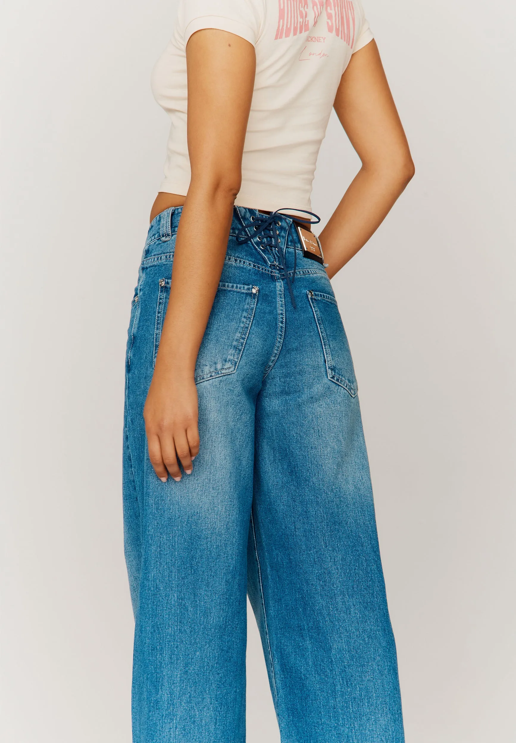 LOW RISE WIDE LEG DENIM sold by House of Sunny product image thumbnail 2