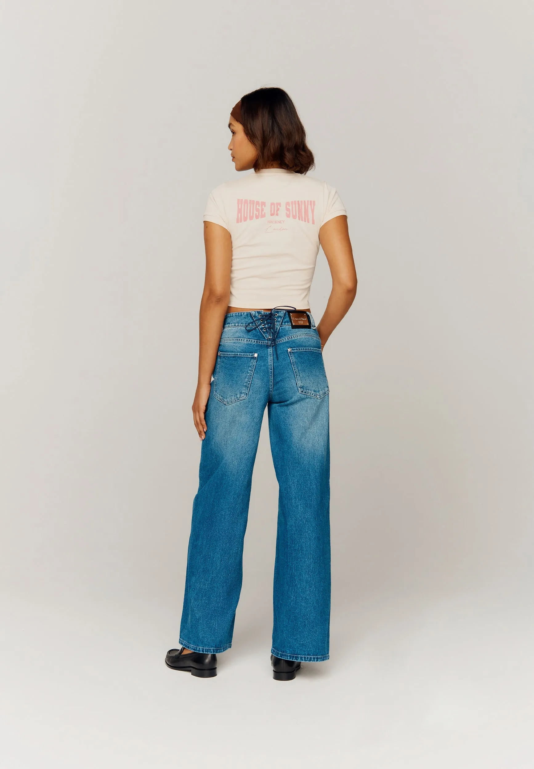 LOW RISE WIDE LEG DENIM sold by House of Sunny product image thumbnail 4