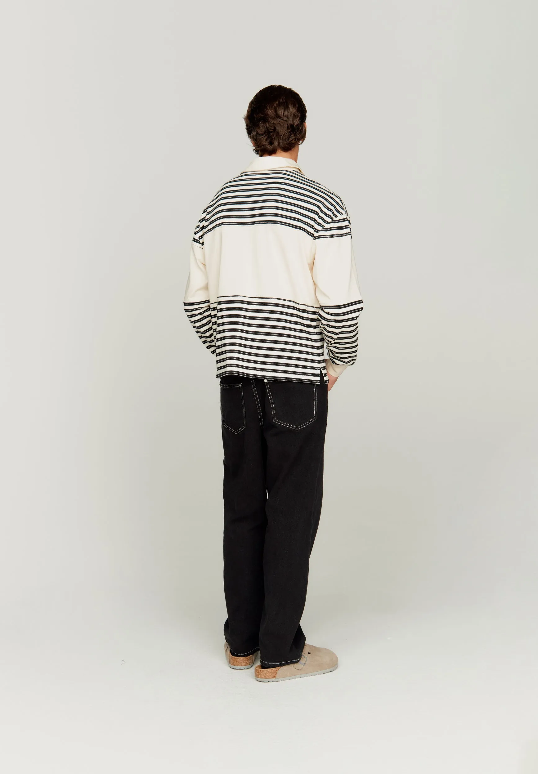 STRIPE POWER LOGO BUTTON UP sold by House of Sunny product image thumbnail 5