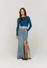 THE CASCADE DENIM SKIRT sold by House of Sunny