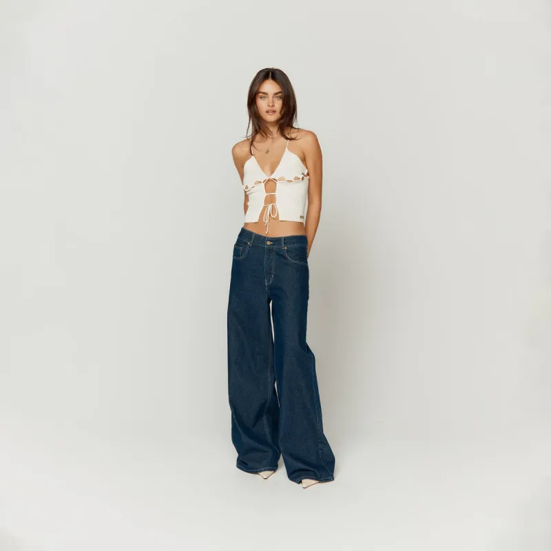 CLASSIC INDIGO WIDE LEG DENIM sold by House of Sunny