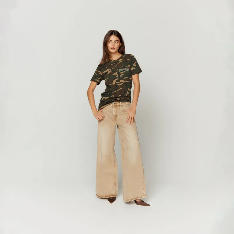 CLASSIC SAND WIDE LEG DENIM sold by House of Sunny