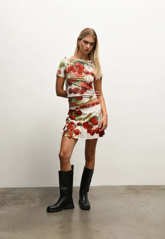 THE CHERRY MESH TOP sold by House of Sunny