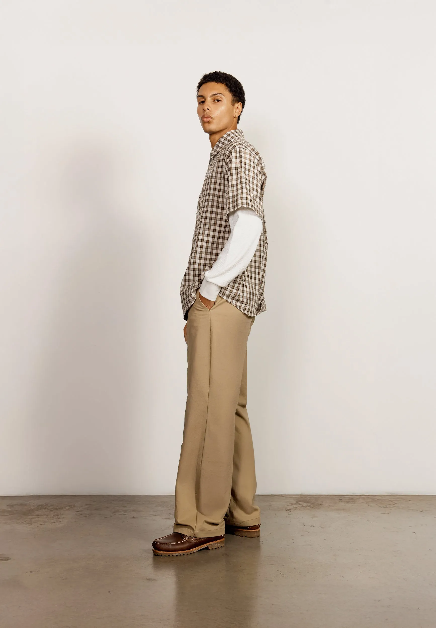 DOUBLE LAYERED BUTTON DOWN sold by House of Sunny product image thumbnail 3