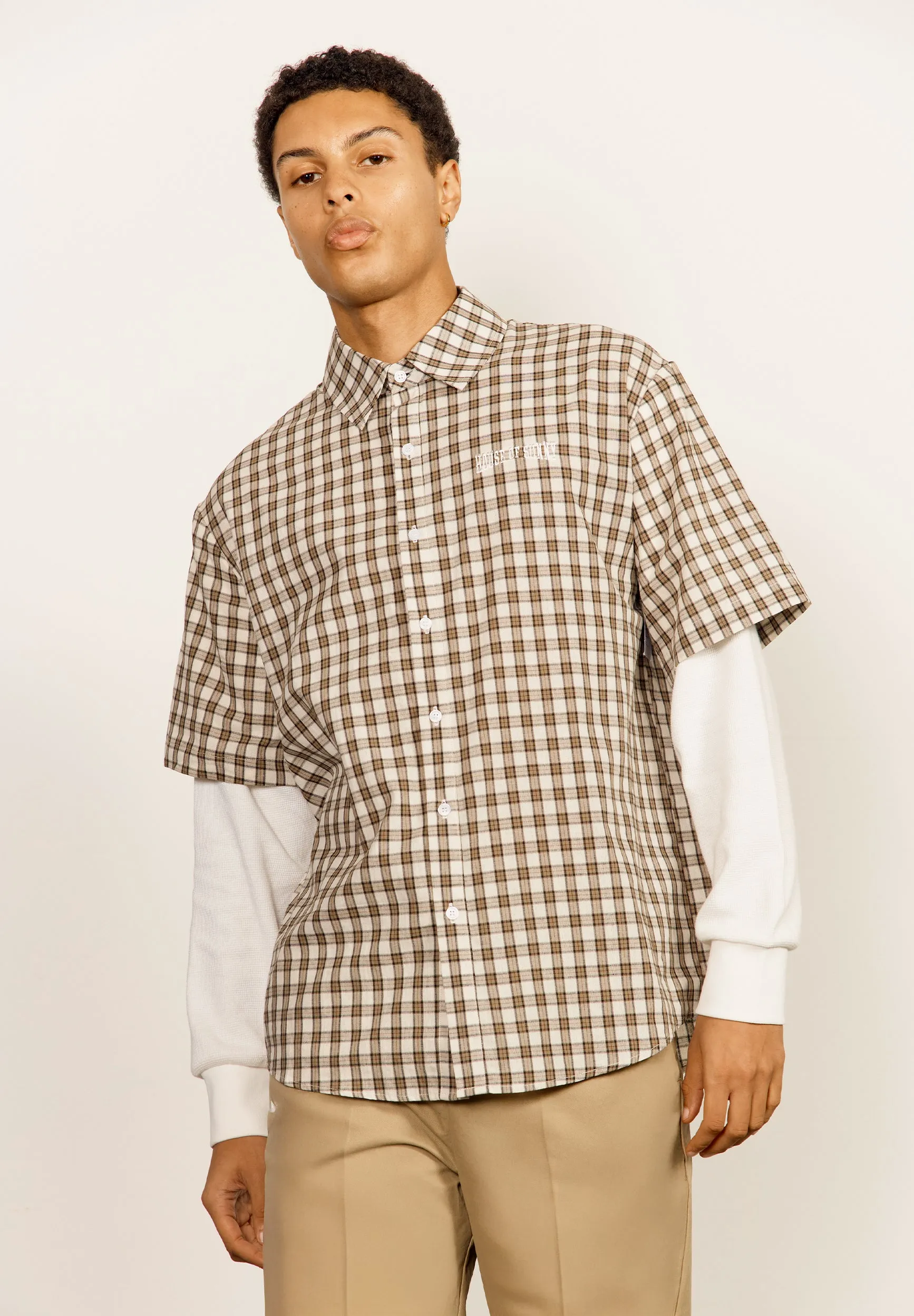 DOUBLE LAYERED BUTTON DOWN sold by House of Sunny product image thumbnail 2