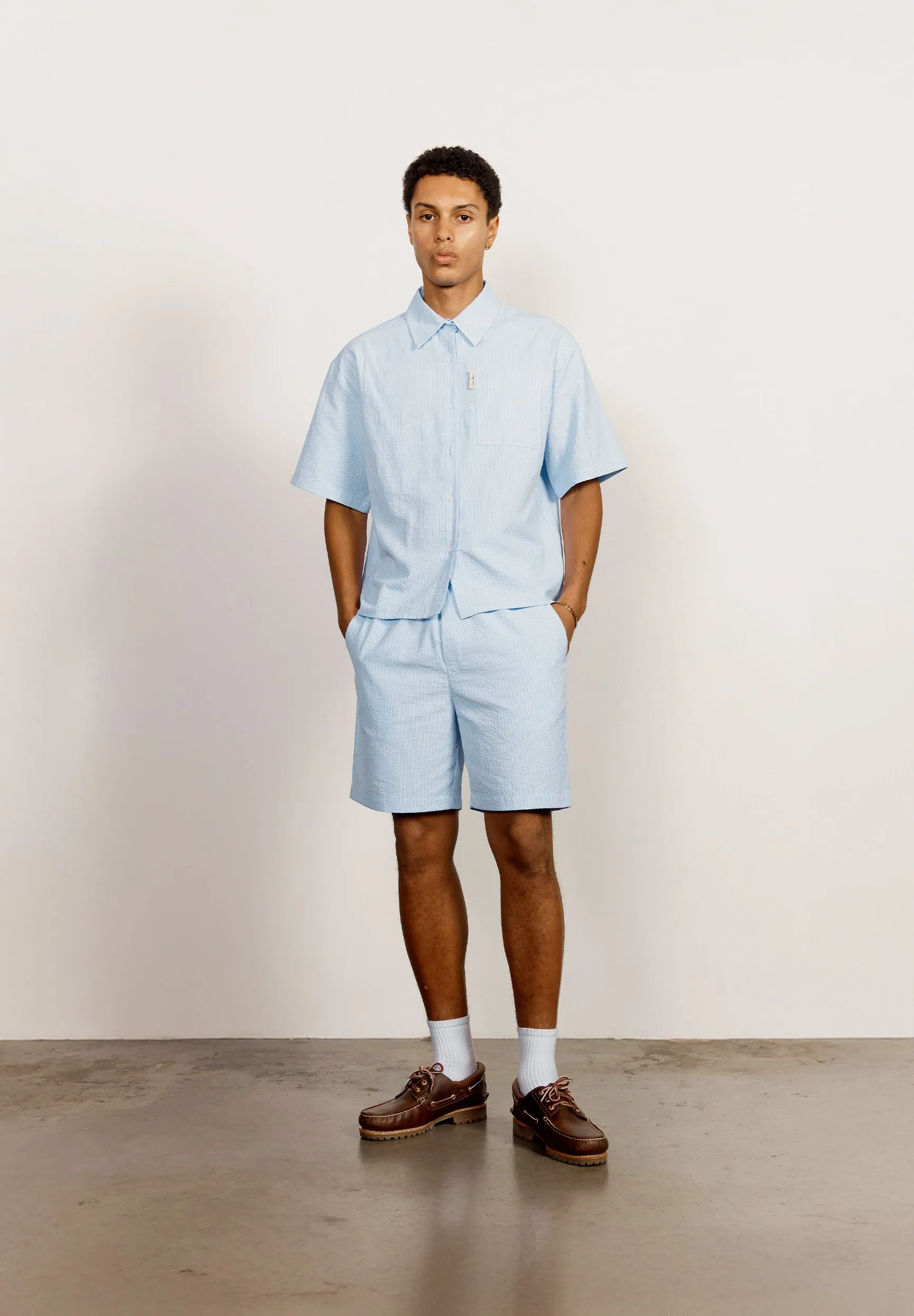 SEERSUCKER BOX FIT SHIRT sold by House of Sunny product image thumbnail 2