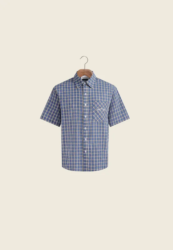 GRANDAD CHECK BUTTON DOWN sold by House of Sunny