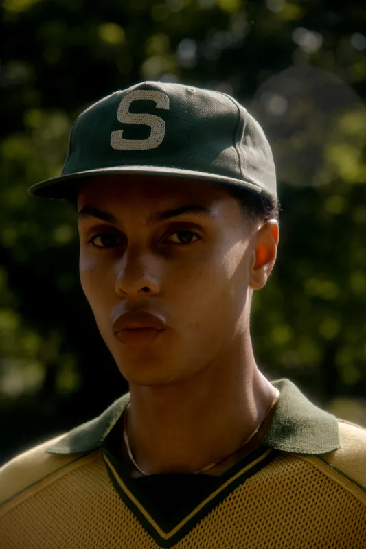 CHAIN STITCH EMBLEM CAP sold by House of Sunny