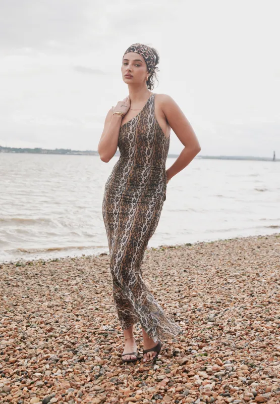 LEOPARD ASYMMETRIC DRESS sold by House of Sunny