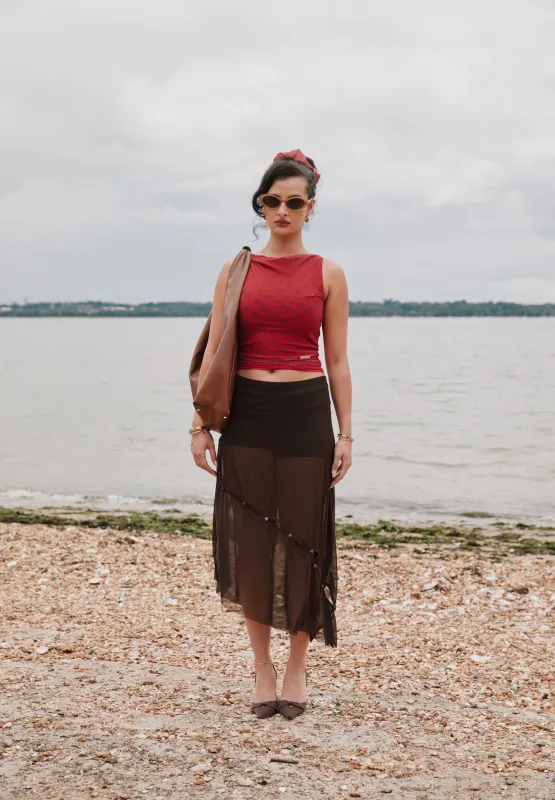 THE ROSEWOOD MESH SKIRT sold by House of Sunny
