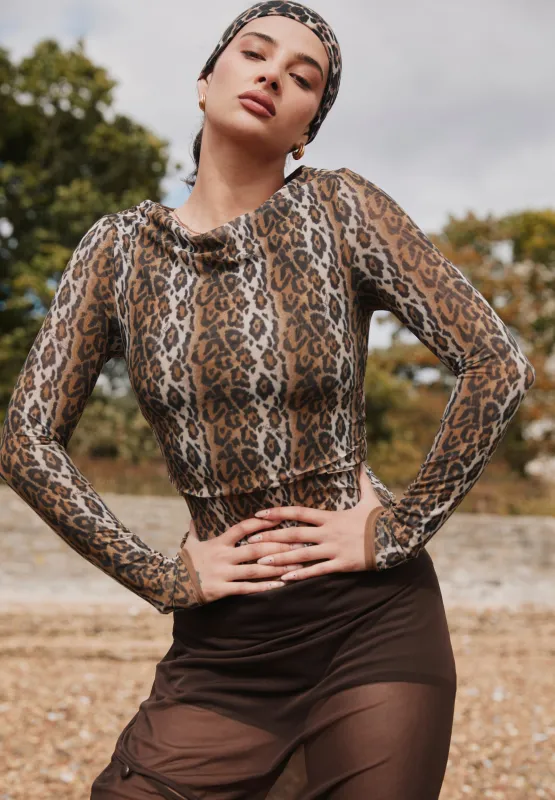 LEOPARD MULTI LAYERED LONG SLEEVE sold by House of Sunny