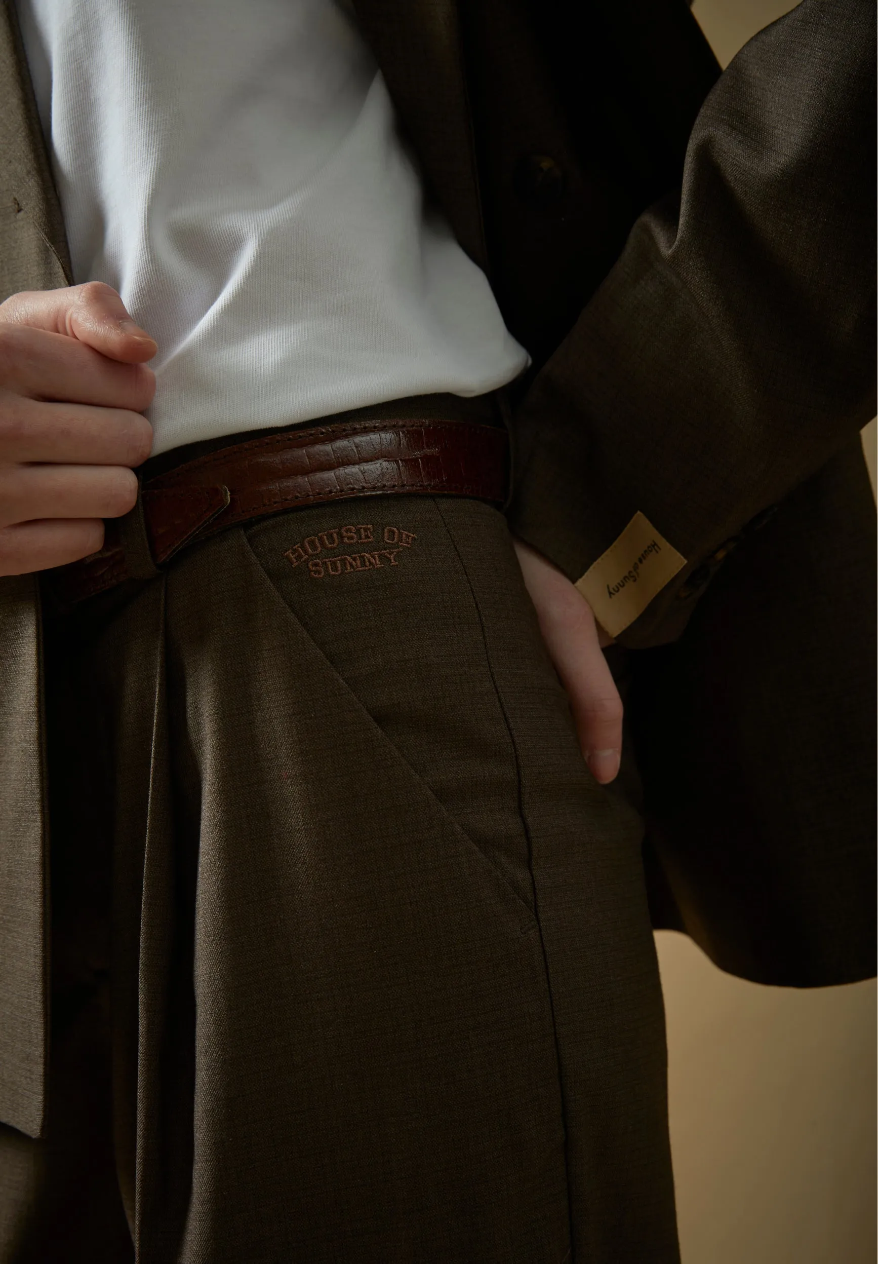 RELAXED SUIT TROUSER sold by House of Sunny product image thumbnail 3