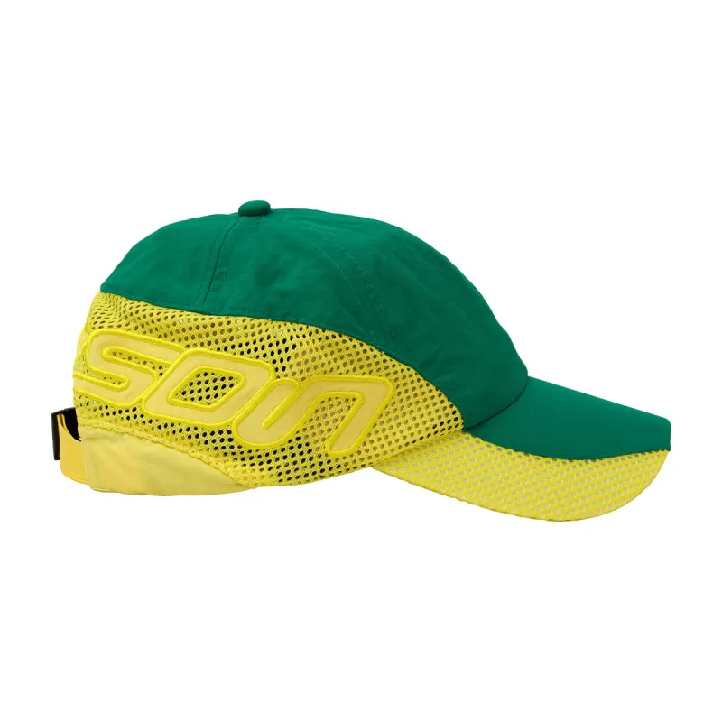 Green Nylon Marathon Hat made by Hidden Season